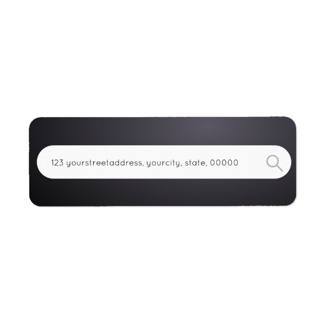 Custom Return Address Return Address Label (Front)