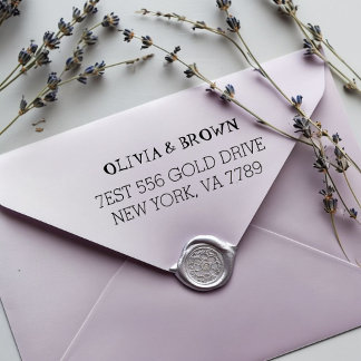 Custom Return Address Rubber Stamp | Personalised