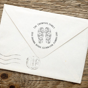 Custom Return Address Simple Beach Self-inking Stamp