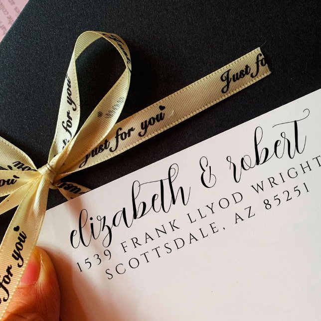 Custom Return Address Stamp For Wedding Invites (Creator Uploaded)