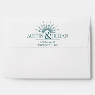 Custom Return Address Wedding Envelope