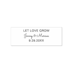 Custom Return Address Wedding Reply Cards Let love Self-inking Stamp