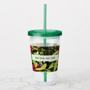 Custom Rhododendron Bloom Acrylic Tumbler