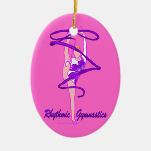 Custom Rhythmic Gymnastic Ribbon Ornament