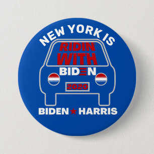Custom Ridin' With Biden 2020 For President 7.5 Cm Round Badge