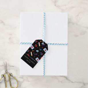 Custom RN Nurse   Doctor Medical Pattern Gift Tags