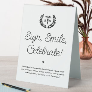 Custom RN Nursing School Graduation Guest Book