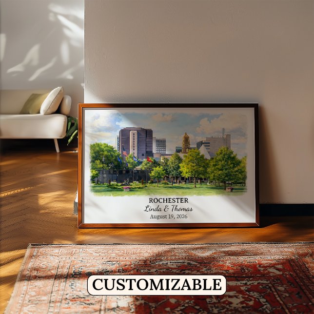Custom Rochester Wall Art, Minnesota Poster (Creator Uploaded)