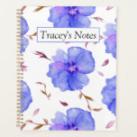 Custom Rock Rose Watercolor Floral Planner<br><div class="desc">Surprise the special mom or teacher in your life with this Customizable Daisy Watercolor Floral Planner. Its cheerful daisy watercolor cover can be personalized with her name, making it a unique holiday gift. Inside, weekly and monthly spreads, and space for notes help her stay on top of family, school, and...</div>