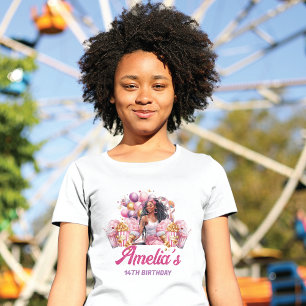 Custom Rollercoaster Party African American T-Shirt
