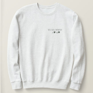 Custom Roman Numeral Date Anniversary Sweatshirt
