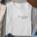 Custom Roman Numeral Date Anniversary T-Shirt<br><div class="desc">Celebrate your special date in timeless style with this custom Roman numeral anniversary t-shirt with two hearts. Whether it's your wedding, engagement, or another meaningful milestone, personalise the date in classic Roman numerals for a bold, elegant look. A perfect gift for couples, anniversaries, or just showing off a moment that...</div>