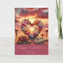 Custom Romantic Hawaiian Postcard