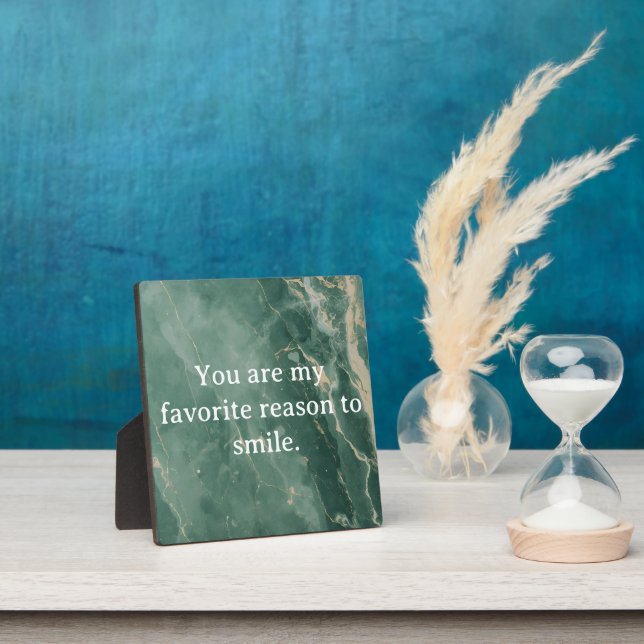 Custom Romantic Quote Print – Favourite Reason to  Plaque (Insitu)