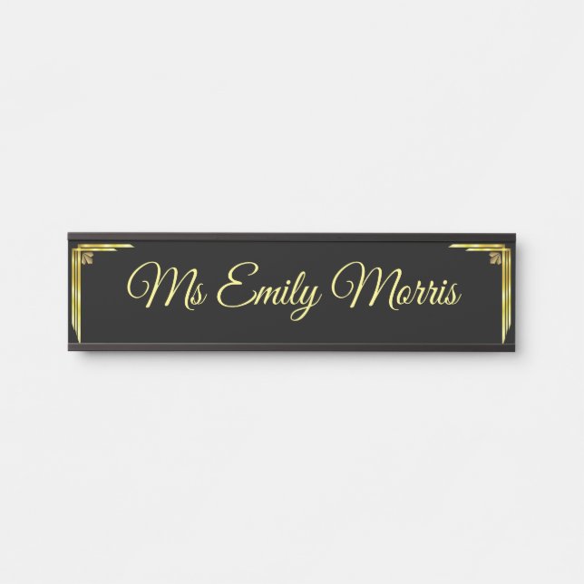 Custom Room Door Name Plaque Sign (Front)