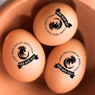 Custom Rooster Egg Mini Stamp