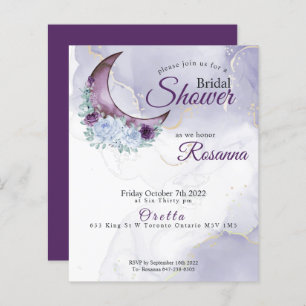 Custom Rosanna-2 Rustic Crescent Moon Purple
