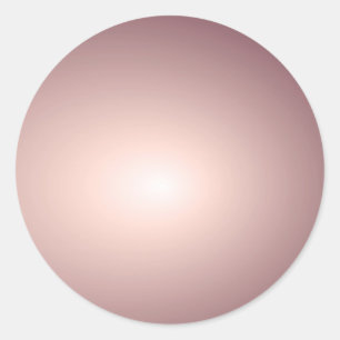 Custom Rose Gold Blank Template Add Your Text Classic Round Sticker