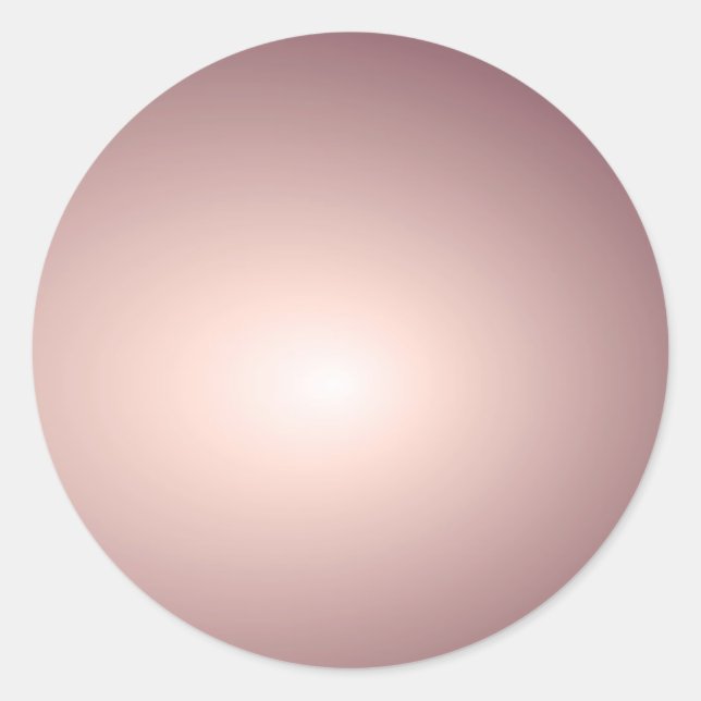 Custom Rose Gold Blank Template Add Your Text Classic Round Sticker (Front)