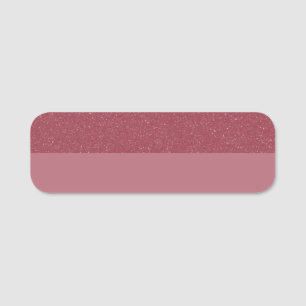 Custom Rose Gold Split Horizontal Classic Name Tag