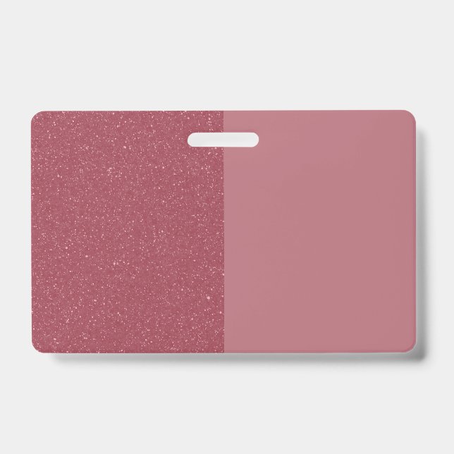 Custom Rose Gold Two-Tone Badge ID Badge (Front)