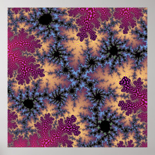 Custom Rose Peach Speckle Poster