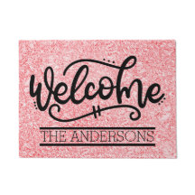Custom Rose Pink Welcome