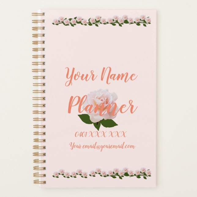 Custom Roses Planner (Front)