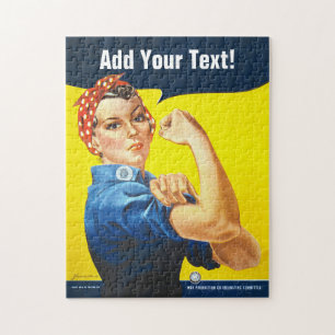 Custom: Rosie the Riveter, "We can do it!". Jigsaw Puzzle