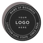 Custom Round Black Business Name Logo