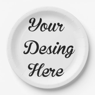 Custom Round Bridal Shower Paper Plates
