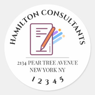 Custom Round Business Logo Sticker – Personalised 