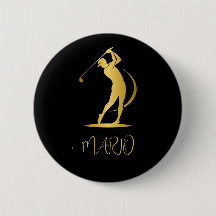 Custom Round Button with golf design