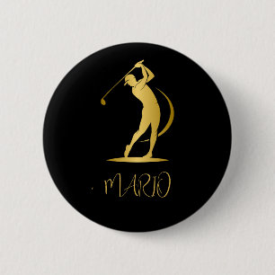Custom Round Button with golf design