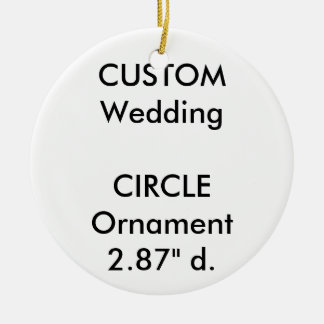 Custom ROUND Ceramic Hanging Ornament Decoration