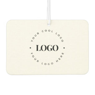 Custom Round Circle Business Logo Minimalist Plain Car Air Freshener