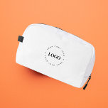 Custom Round Circle Business Logo Minimalist Plain Dopp Kit<br><div class="desc">Promote your business with this elegant dopp kit,  featuring custom logo template! Easily add your own logo by clicking on the "personalise" option.</div>