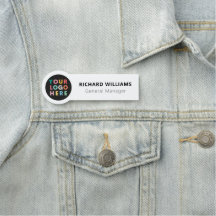 Custom Round Logo Employee Magnetic or Safety Pin