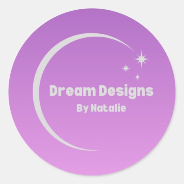 Custom Round Logo Sticker (Front)