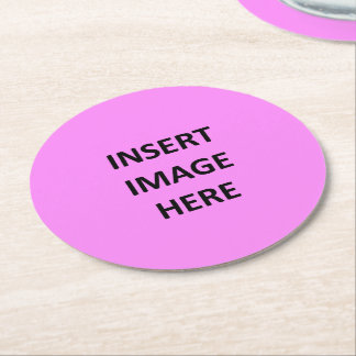 Custom Round Pulp Board Coaster Template