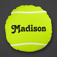 Custom Round Tennis Ball Pillow for Tennis Players
