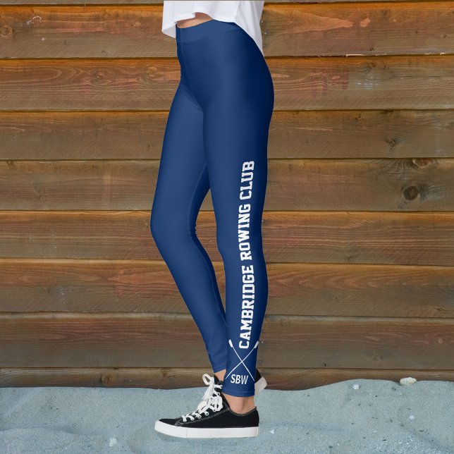 Custom Rowing Club Leggings Rower Name Monogram (Creator Uploaded)