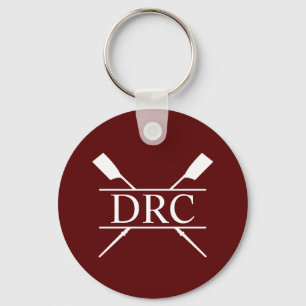 Custom Rowing Club Monogram Key Ring