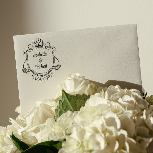 Custom Royal Wedding Rubber Stamp