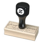 Custom Rubber Stamp Blocked In