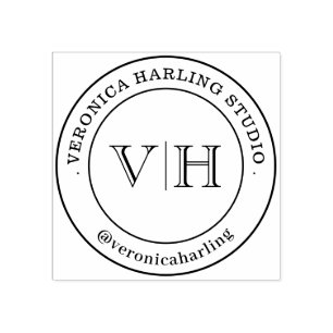 Custom Rubber Stamp – Large Logo Stamp Handmade 