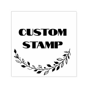 Custom rubber stamp, logo stamp, business branding self-inking stamp