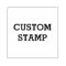 Custom rubber stamp, logo stamp, business branding