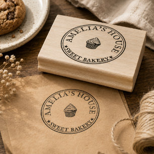 custom rubber stamp, personalised wood stamp, home stamp