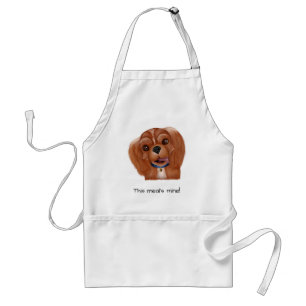 Custom Ruby Cavalier King Charles Spaniel  Standard Apron